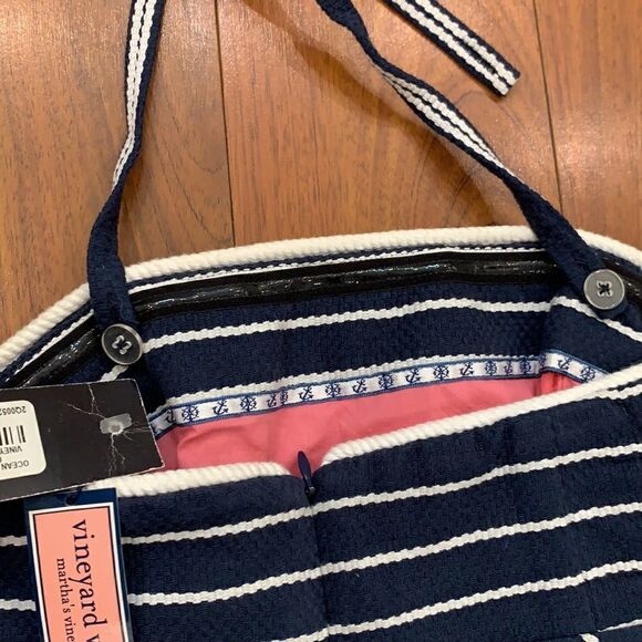 NWT Vineyard Vines Ocean Blvd Strapless Dress in Vineyard Navy Size 0 - Picture 3 of 3